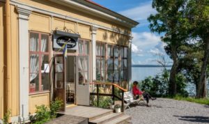 Kohvi suveterrassil (Norrköping) @ Abborrebergs veranda, Norrköping