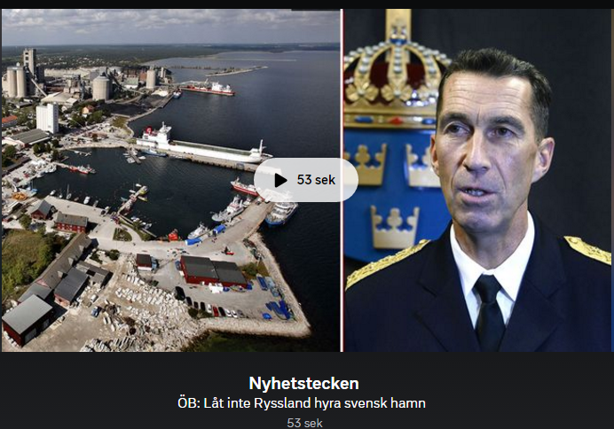 ÖB: Låt inte Ryssland hyra Slite hamn