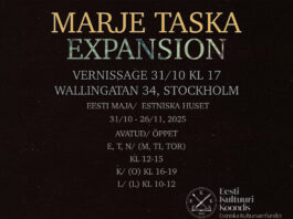 Marje Taska avab näituse “Expansion” Eesti Majas